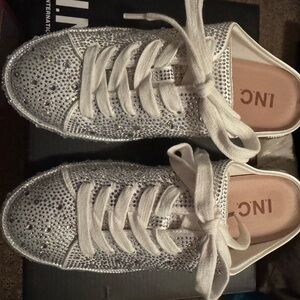 INC International Concepts Women's Sparkling White Sneakers